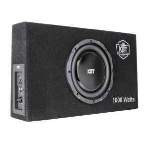 KBT – 10 Inch Flat Subwoofer in Ported Box with 1000W Amplifier