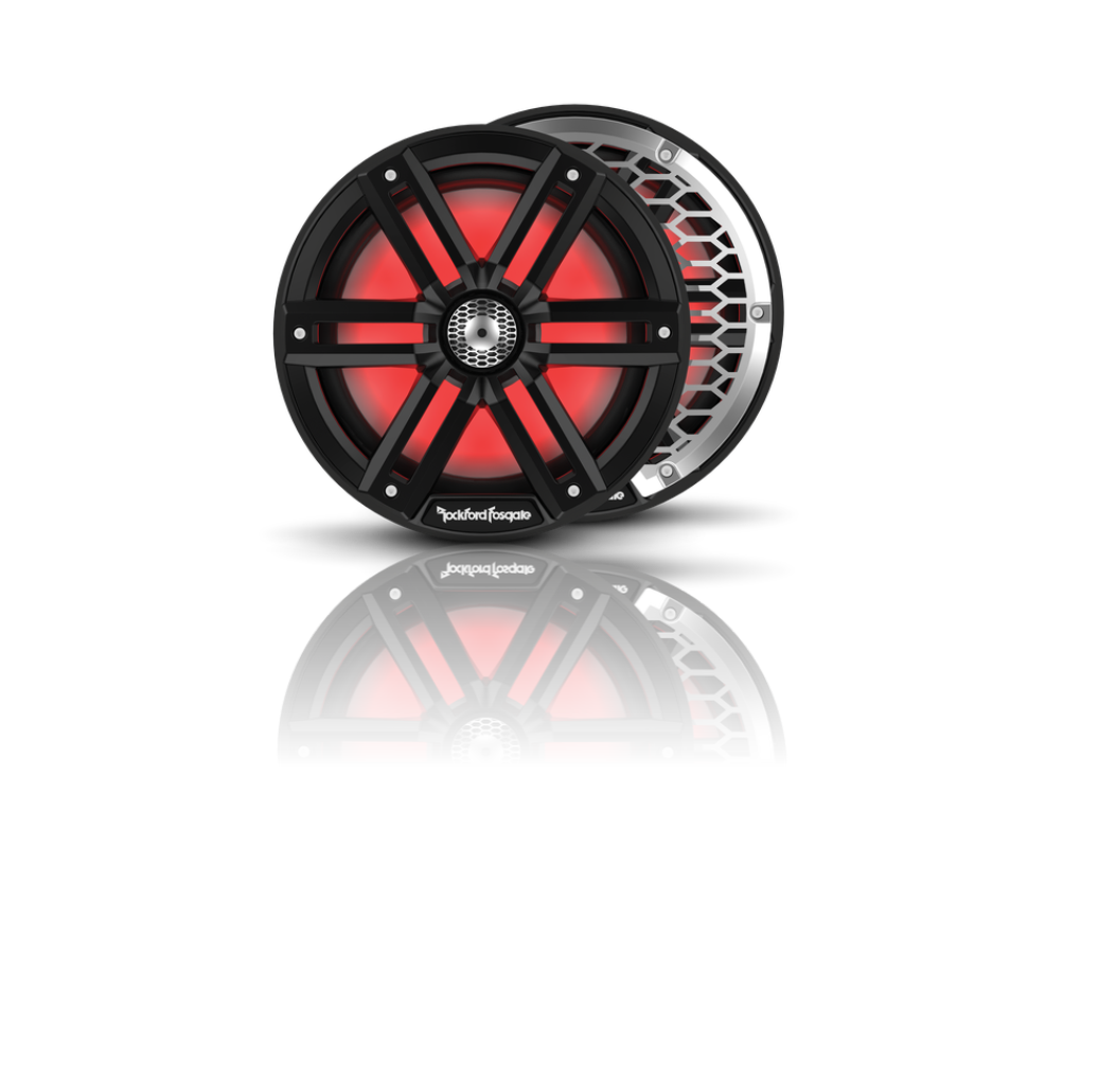 M2 8” Color Optix™ Marine 2-Way Horn Speakers (pr) - Black