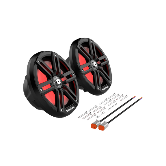 M2 12" DVC 4Ω Color Optix™ Infinite Baffle Marine Subwoofer - Black - Image 2